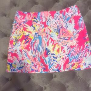 Lilly Pulitzer Marigold Skort Sz 12 Dragonfruit Sunken Treasure